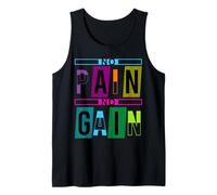 No Pain No Gain Fitness Gym Inspirational Motivation Quotes Débardeur