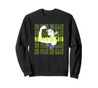 No Pain No Gain Fun Workout with Flexing Woman Sweatshirt