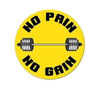 No Pain No Gain Gym Sticker Decal Funny Sport Game Hobby