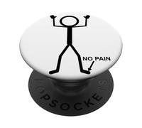 No Pain Only at Little Toe Stick Figure Humour Humoristique vieillissant PopSockets PopGrip Adhésif