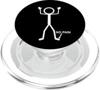 No Pain Only at Little Toe Stick Figure Humour Humoristique vieillissant PopSockets PopGrip pour MagSafe