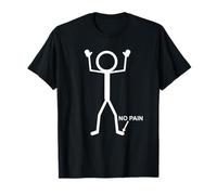 No Pain Only at Little Toe Stick Figure Humour Humoristique vieillissant T-Shirt