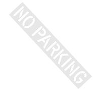 No Parking Stencil - 16x104in Foldable Template | Reliable Reusable Traffic Marking Template, Heavy-Duty Silicone with Clear Lettering for Driveways Streets and Commercial Use, 40x264cm