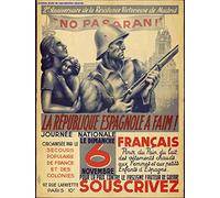 No Pasaran République Espagnole Affiche Poster Reproduction - Format 50X70 cm Papier Luxe 300 GR - Vente du fichier numérique HD Possible Nous Consulter (Boutique : affichevintage.FR)