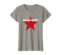 No Pasaran - Vous ne passerez Pas l'anarchie. T-Shirt, Femme, Ardoise, XS