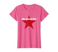 No Pasaran - Vous ne passerez Pas l'anarchie. T-Shirt, Femme, Rose Chiné, XS