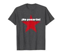 No Pasaran - Vous ne passerez Pas l'anarchie. T-Shirt, Homme, Chiné Foncé, 5XL
