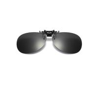 (No Polarized black) Men Women Clip On Polarized Sunglasses Photochromic Vintage Glasses Night Driving Goggles Color Changing Lenses