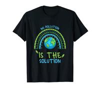 No Pollution is the Solution Happy Earth Day April 22 T-Shirt
