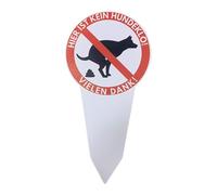 No Pooping Dog Signs for Yard - 11.42x5.51in Waterproof No Dog Pooping Sign | Spike Stable Yard Stakes Novelty Garden Decoration for Lawn Grass Walk | Dogs Poop Warning Double-Sided Insert Sign