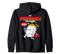 No Popcorn No Good Funny Movie Time Statement Sweat à Capuche
