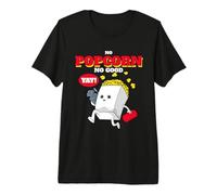 No Popcorn No Good Funny Movie Time Statement T-Shirt Haut de Gamme