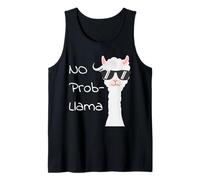 No Prob-Llama Funny Llama Pun Lunettes de Soleil Cool Animal Drama Débardeur