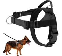 No Pull Adjustable Dog Harness Cordless Breathable (Black, XS)