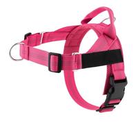 No Pull Dog Harness - Adjustable Breathable Pet Walking Vest with Secure Buckle Design - Comfort Padded Dog Harness for Medium Large Dogs Outdoor Training & Travel (Pink, L)