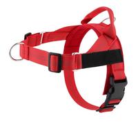 No Pull Dog Harness - Adjustable Breathable Pet Walking Vest with Secure Buckle Design - Comfort Padded Dog Harness for Medium Large Dogs Outdoor Training & Travel (Red, L)
