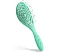 No Pull Hair Brush,Scalp Massage Brush,Detangling Brush for Women,Men and Kids-Detangling Brush Also for Curls and Long Hair (Green)