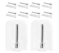 No Punch Wall Crows - Hangage D'adhésif Blanc Pour L'organisation À Domicile | Minimaliste Moderne Strong Hold Hooks Pour Salle De Bain, Cuisine, Chambre À Coucher, Salle Des enfents, Salon, Solution