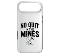 No Quit in The Mines Prospection Pickax Miner Coque pour iPhone Air