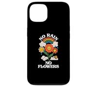 No Rain No Flowers | Arc-en-Ciel Nature | Motivation Coque pour iPhone 13