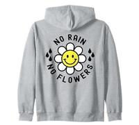 No Rain No Flowers Happy Smile Face Daisy Flower Tee Sweat à Capuche