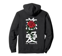 No Regrets Backprint - Aesthetic Edgy Streetwear Sweat à Capuche