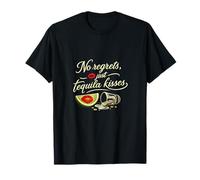 No Regrets Just Tequila Kisses Party Crew Design T-Shirt