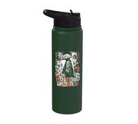 No Remains Ronin Samourai Guerrier japonais Stainless Steel Insulated Water Bottle