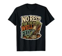 No Resting for The Well Fed Zombie Camping Chair Design Fall T-Shirt Graphique avec Valeur