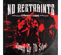 No Restraints – Through the Old School – Vinyle 12" une face rouge sang et noir