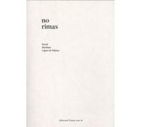 No Rimas - [Livre en VO] Martínez López De Silanes, David (Auteur)