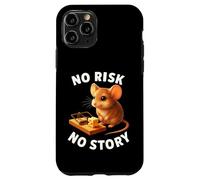 No Risk No Story Souris Mignonne Cadeau de Motivation pour Homme et Femme Coque pour iPhone 11 Pro