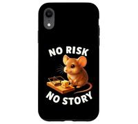 No Risk No Story Souris Mignonne Cadeau de Motivation pour Homme et Femme Coque pour iPhone XR