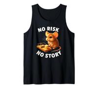 No Risk No Story Souris Mignonne Cadeau de Motivation pour Homme et Femme Débardeur
