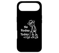 No Rodeo Today, Figurine Humoristique de Cowboy Triste Western Rodeo Coque pour iPhone Air
