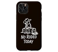 No Rodeo Today Funny Sad Cowboy Stickman pour Western Country Coque pour iPhone 11 Pro
