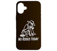 No Rodeo Today Funny Sad Cowboy Stickman pour Western Country Coque pour iPhone 16 Plus