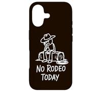 No Rodeo Today Funny Sad Cowboy Stickman pour Western Country Coque pour iPhone 17