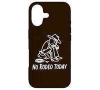 No Rodeo Today Funny Sad Cowboy Stickman pour Western Country Coque pour iPhone 17