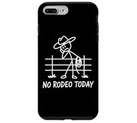 No Rodeo Today Funny Sad Cowboy Stickman pour Western Country Coque pour iPhone 7 Plus/8 Plus