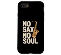 No Sax No Soul Saxophone Amateur de Musique Jazz Coque pour iPhone SE (2020) / 7/8