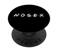 No Sex 90s Sitcom Logo Parodie PopSockets PopGrip Adhésif