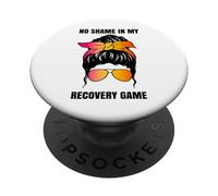 No Shame in My Recovery Game Sobriety Soberversary AA NA PopSockets PopGrip Adhésif