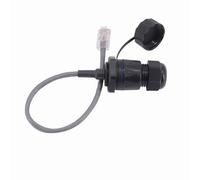 No Shielded 2 Prise étanche pour Aviation, câble réseau CAT5 RJ45, connecteurs rapides RJ 45, M25, étanche avec 2 couvercles