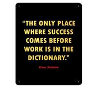 No Shortcuts Rustic Metal Sign Humorous Reality Check Workspace 12x8 Inch