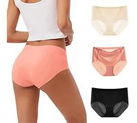 No Show Lot de 3 culottes en coton sans coutures pour femme Sans couture Invisible Couleur unie