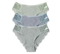 No Show Lot de 3 sous-vêtements sans coutures pour femme en coton sans couture Taille basse Sous-vêtements doux Hipsters Pantys confortables Culottes invisibles Couleur unie