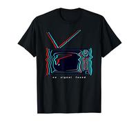 No Signal Found Retro Trippy Glypch Glitch Art TV T-Shirt