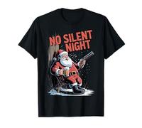 No Silent Night Funny Santa Christmas Humour Tee T-Shirt
