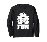 No Simson No Fun Oldtimer Cyclomoteur élingue Simson Manche Longue